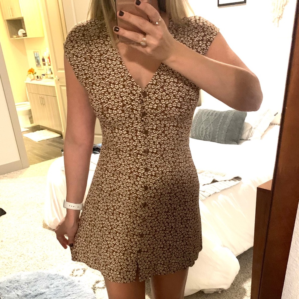 Floral button dress